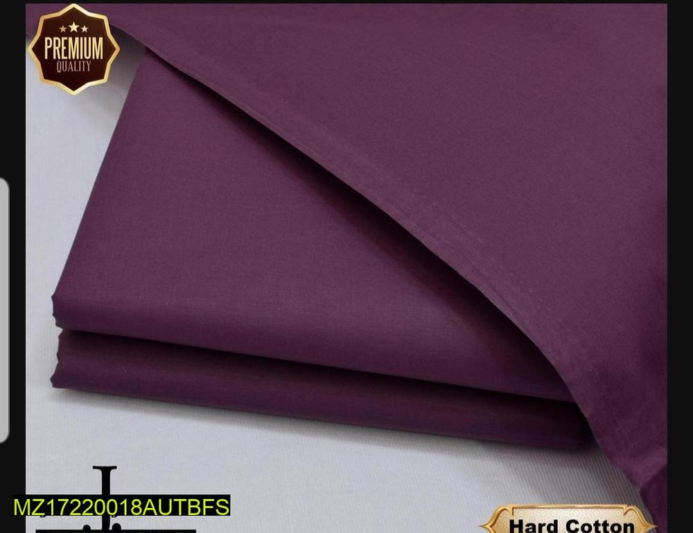 Men’s Unstitched Cotton Plain Suit