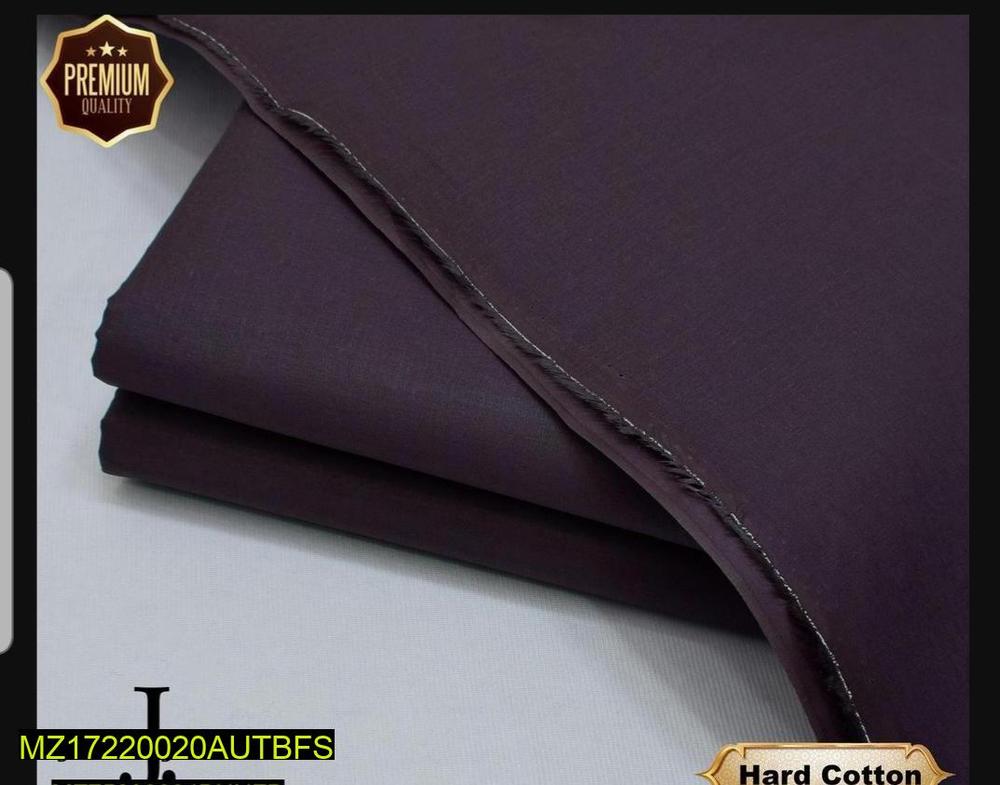 Men's Hard Cotton Plain Suit Purple Eid Wedding Formal