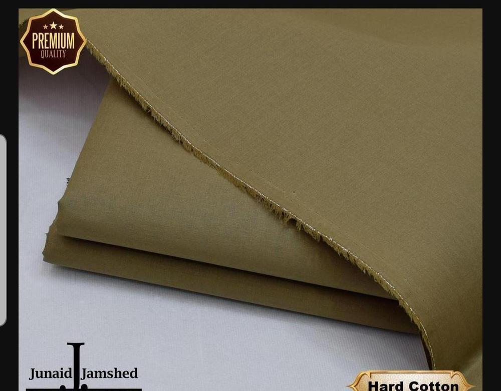 Men's Hard Cotton Plain Suit 4.5m Unstitched