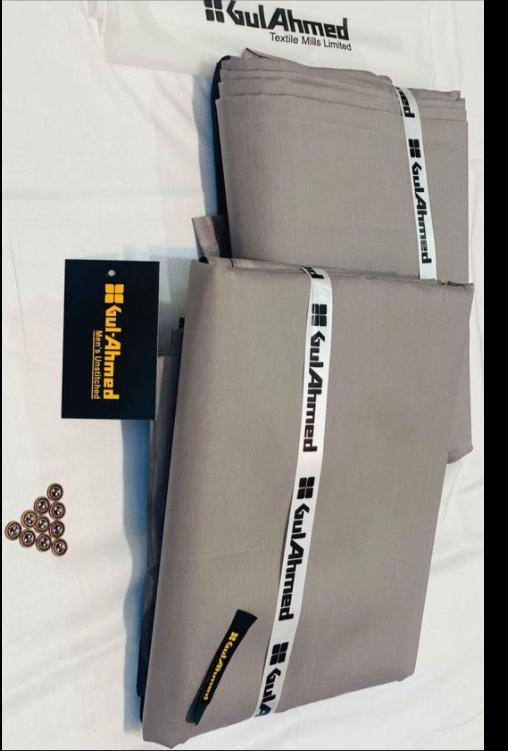 Men’s Unstitched Cotton Plain Suit