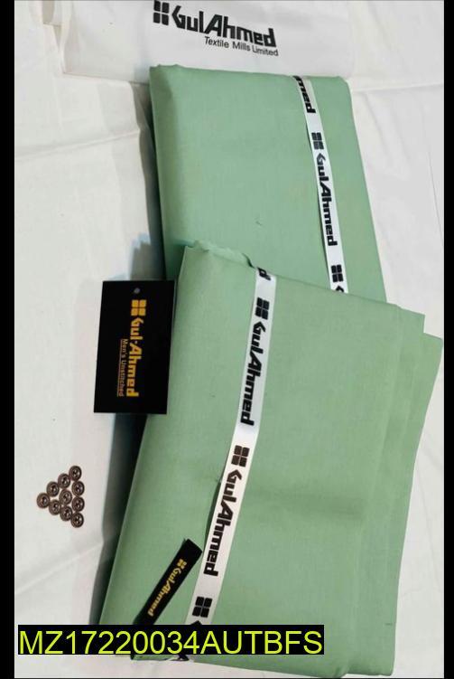 Gul Ahmed Cotton Plain Green Suit 4.5m