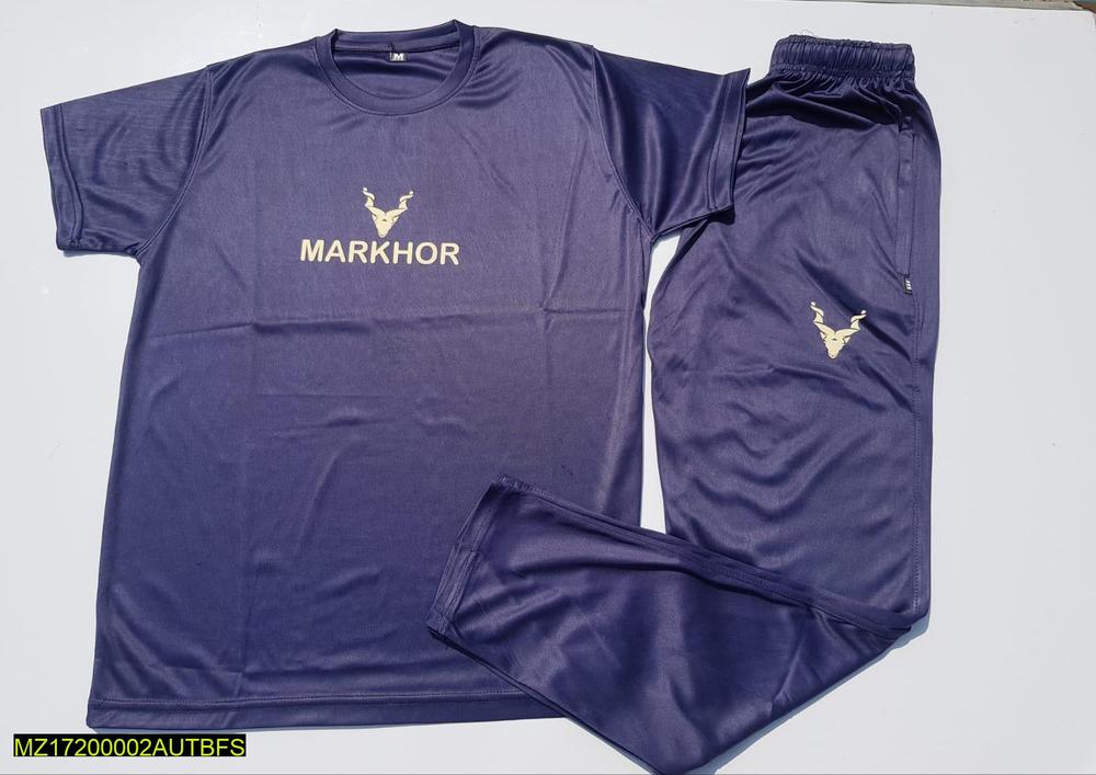 1 Pc Micro Interlock Plain Shirt And Trouser