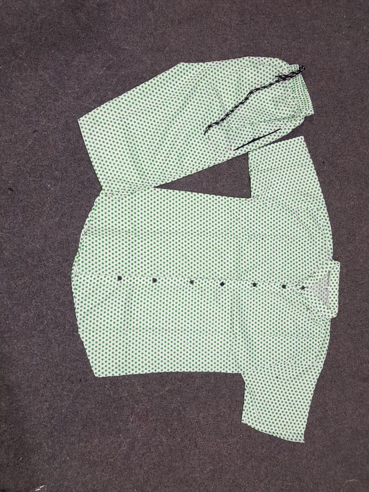 Men Cotton Printed Co-Ord Set White Medium to XL