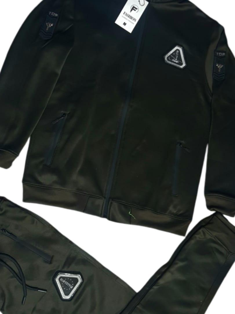 Dark Green Dri Fit Track Suit for Men M L XL