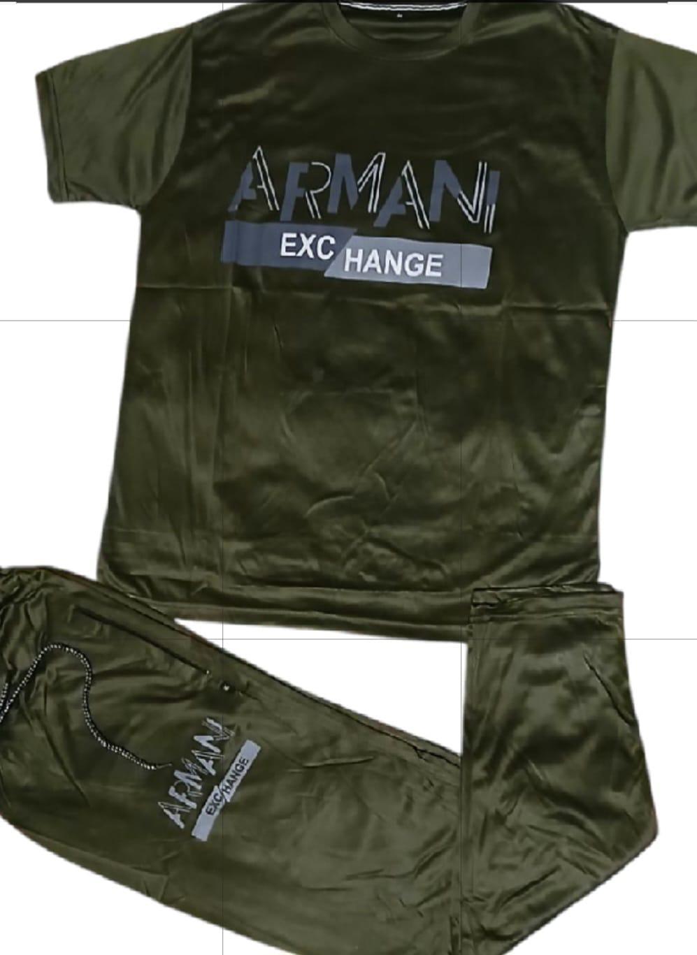 Men Armani Exchange Green Track Suit