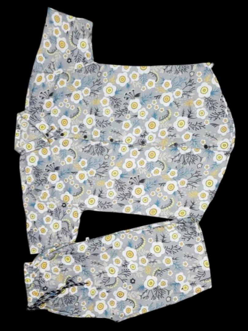 Men Cotton Floral Co-Ord Set Summer Wear