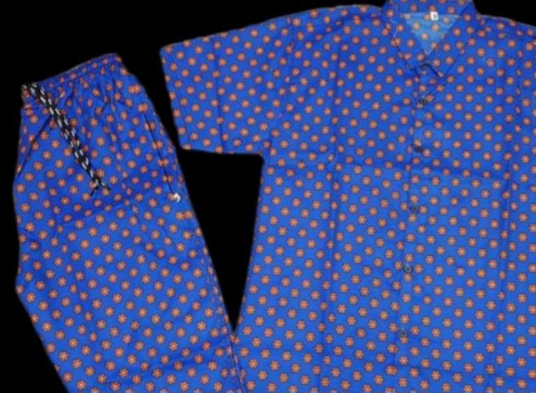 Men's Cotton Printed Co-ord Set - 2 Pcs 