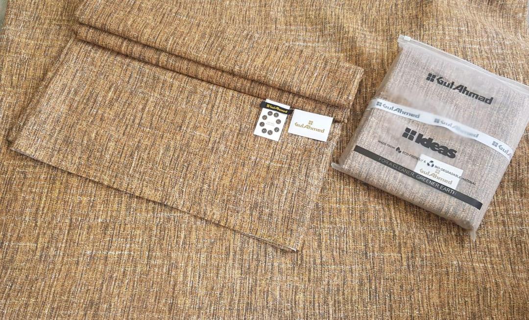Gul Ahmed Khaddar Winter Suit Men Eco Friendly Textured