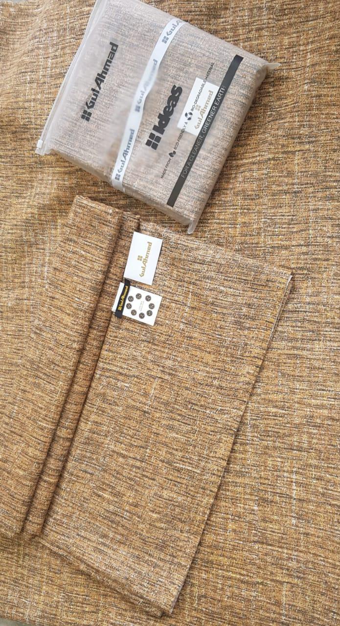 Gul Ahmed Khaddar Winter Suit Men Eco Friendly Textured