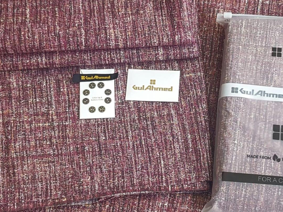 Gul Ahmed Khaddar Winter Suit Men Textured Warm
