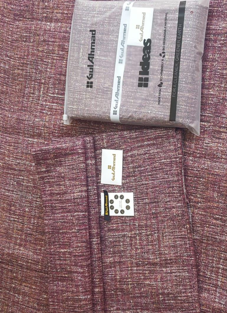 Gul Ahmed Khaddar Winter Suit Men Textured Warm