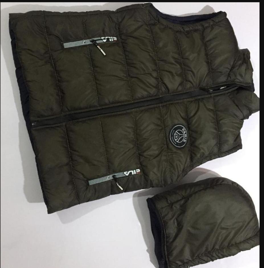 1 Pc Men's Parachute Printed Sleeveless Jacket