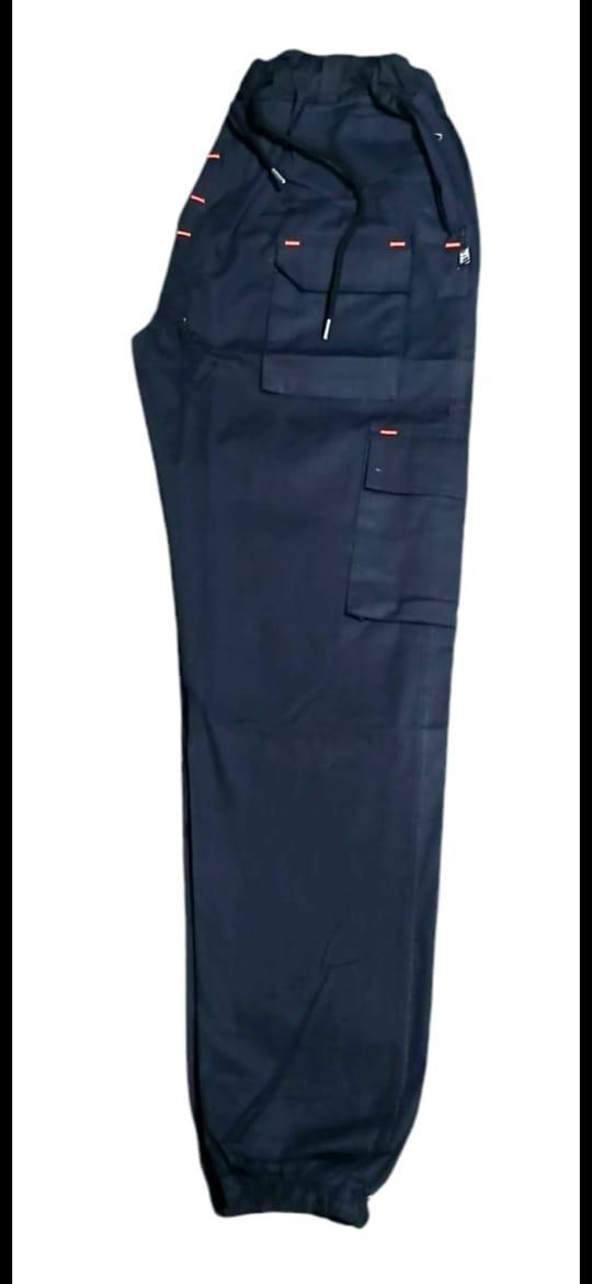 Men's Cotton Cargo Pants - 1 Pc in Blue - Stylish and Comfortable
