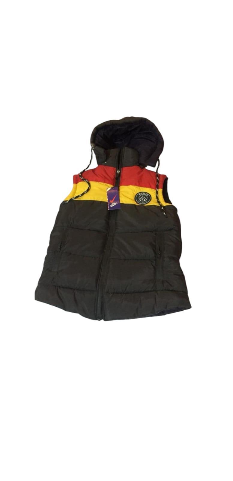 Sleeveless Jacket for Boys 5-10 Years Black Red Yellow