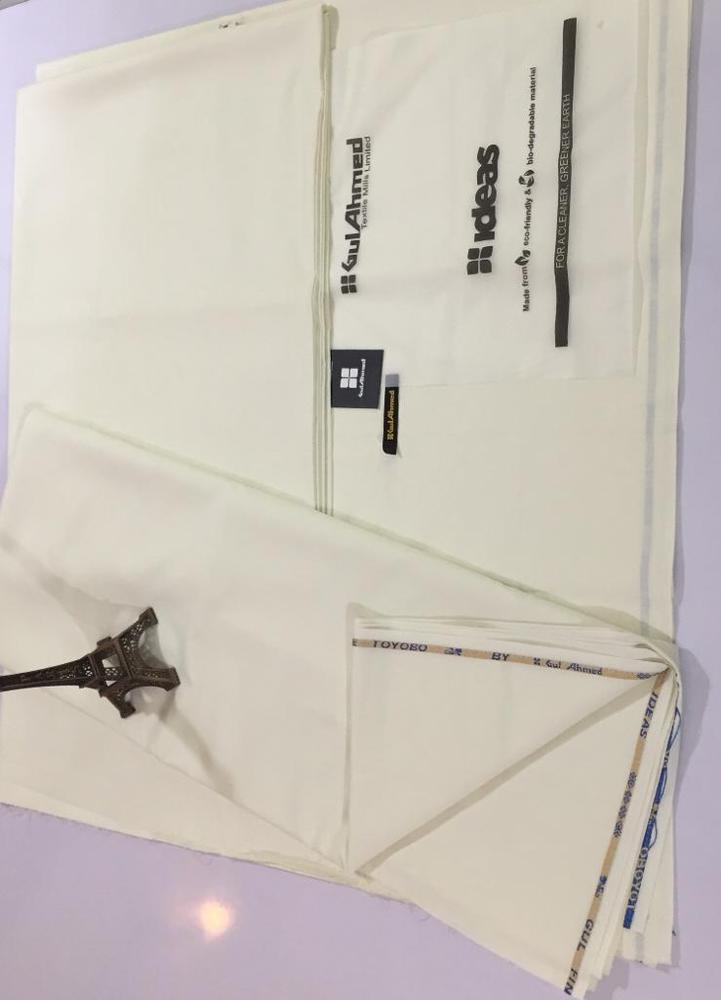 Men's Wash & Wear Plain Suit White