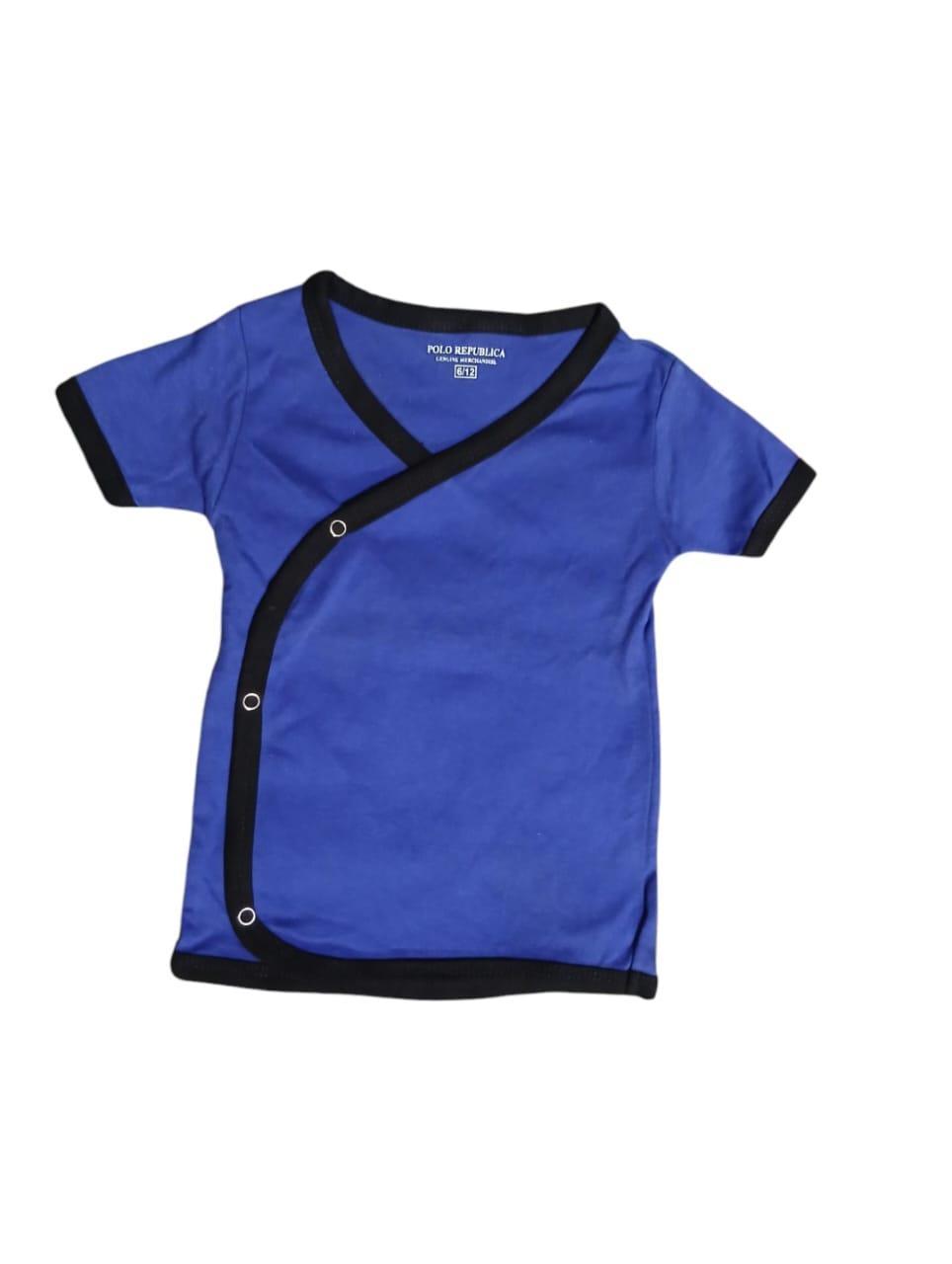 Baby Boy Plain Blue Jersey T-Shirt - 1 Pc