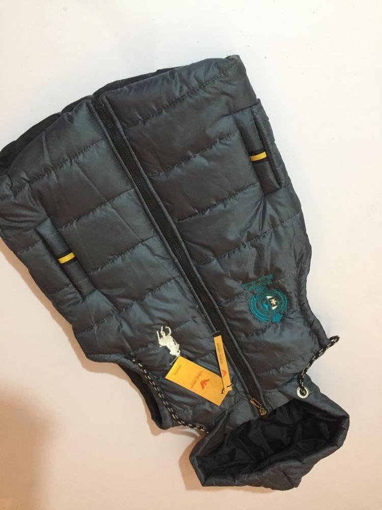Kids Sleeveless Quilted Jacket Hooded Parachute Fabric