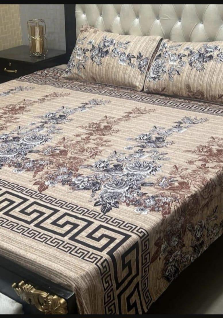 Double Bedsheet Set Crystal Cotton Multicolor Printed