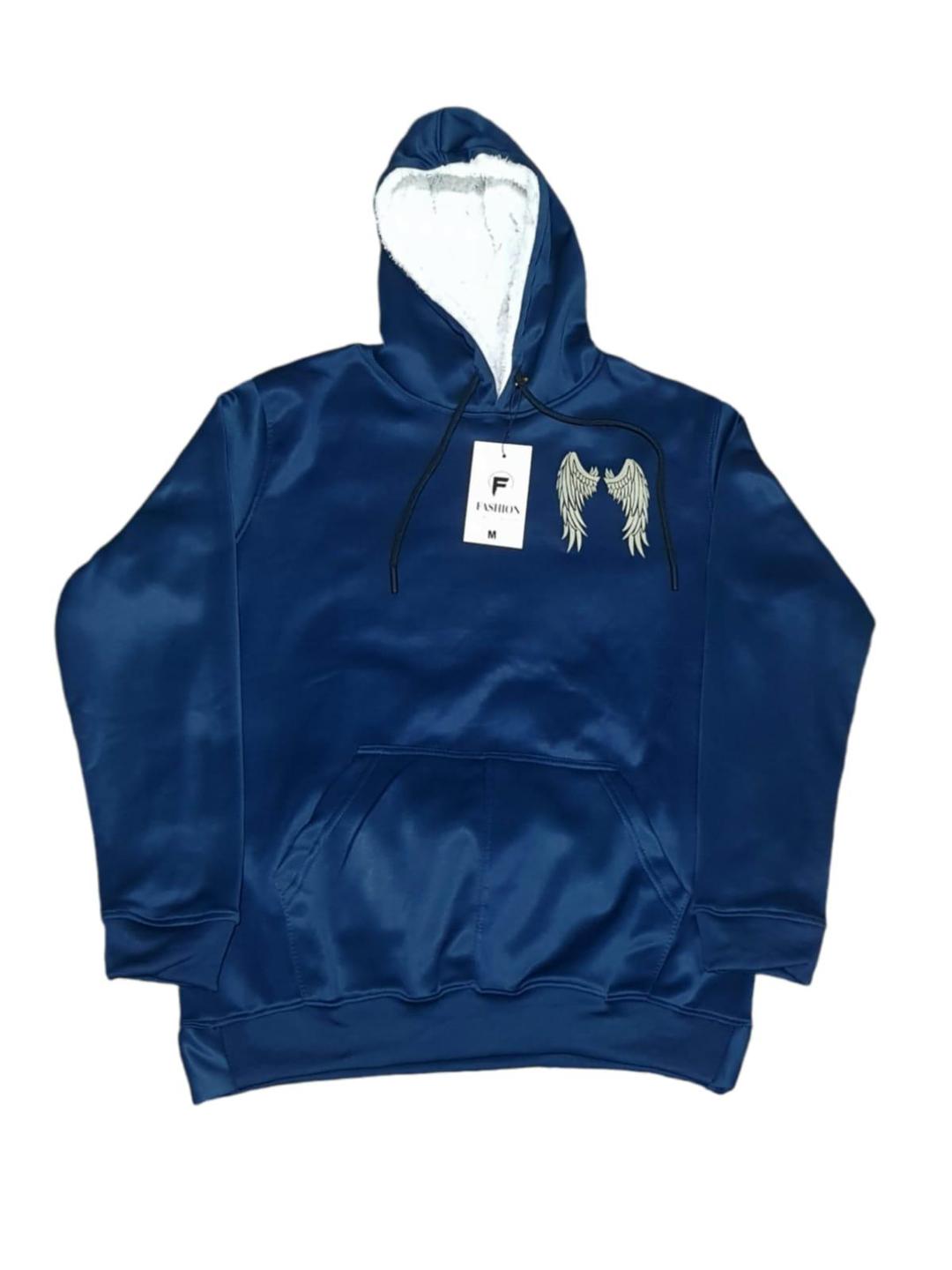 Men's Graphic Sublimation Hoodie - 1 Pc in Blue Polyester Fleece