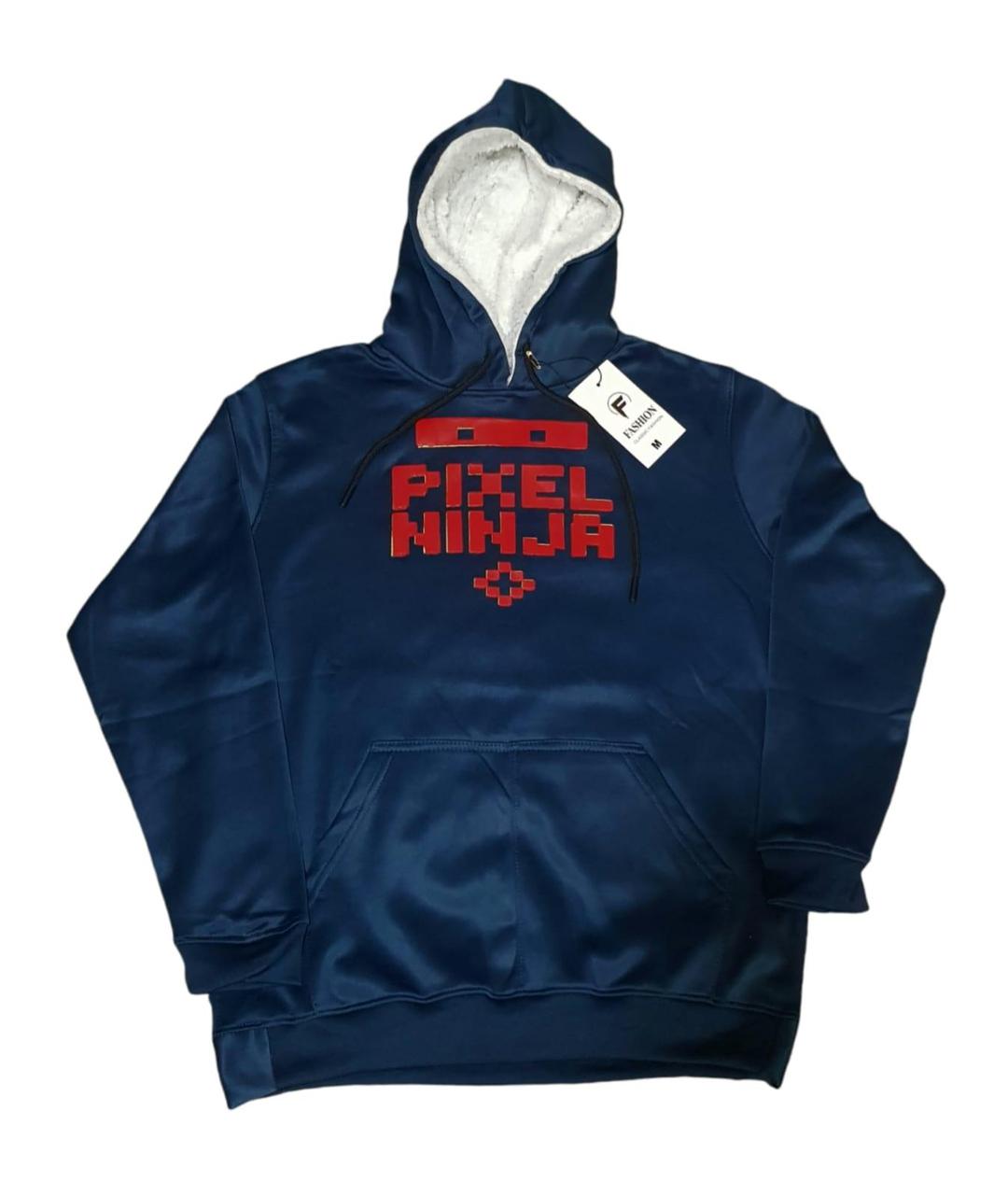 Men's Graphic Sublimation Hoodie - 1 Pc Polyester Fleece in Blue