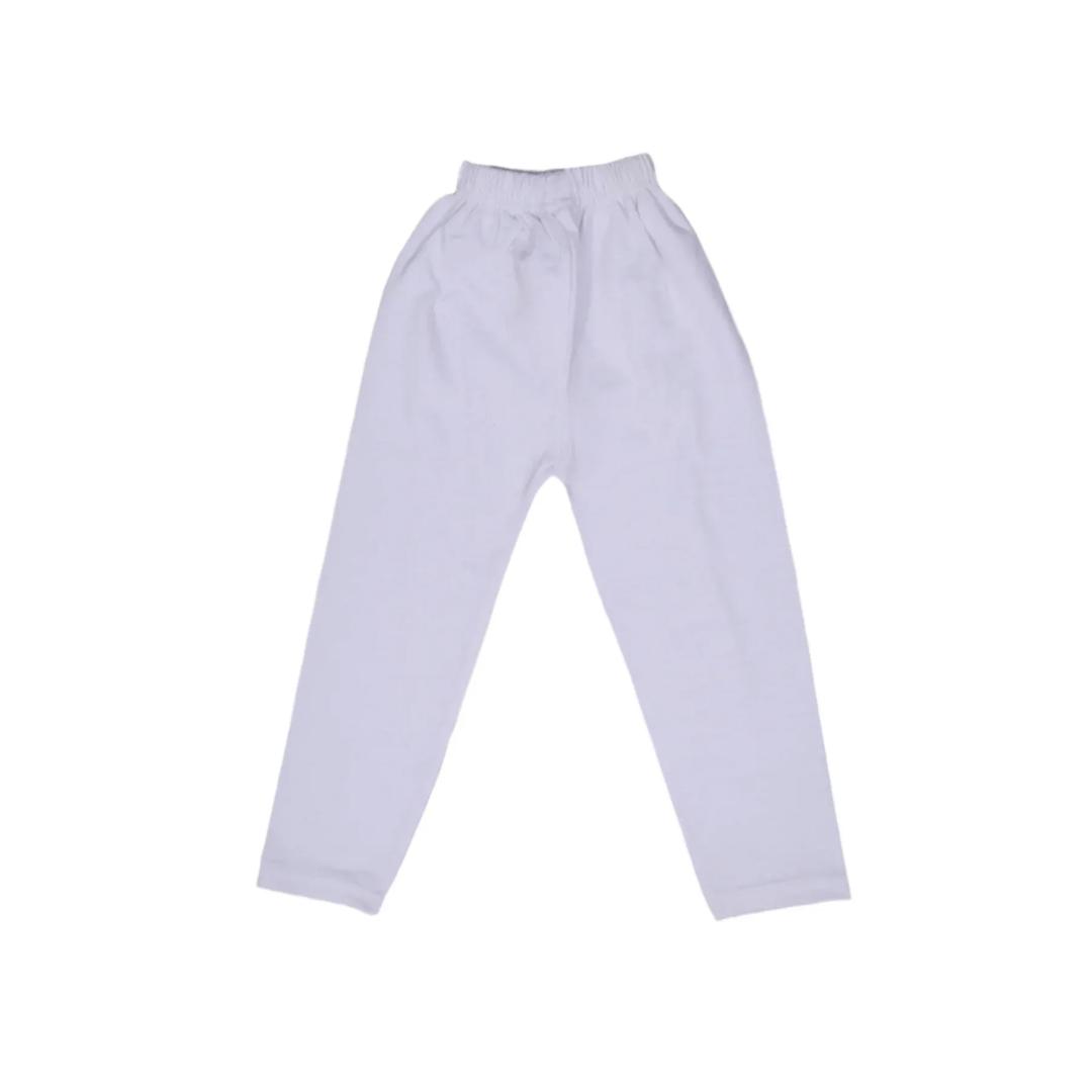 Stylish Cotton Tights for Girls - 1 Pc in Classic White