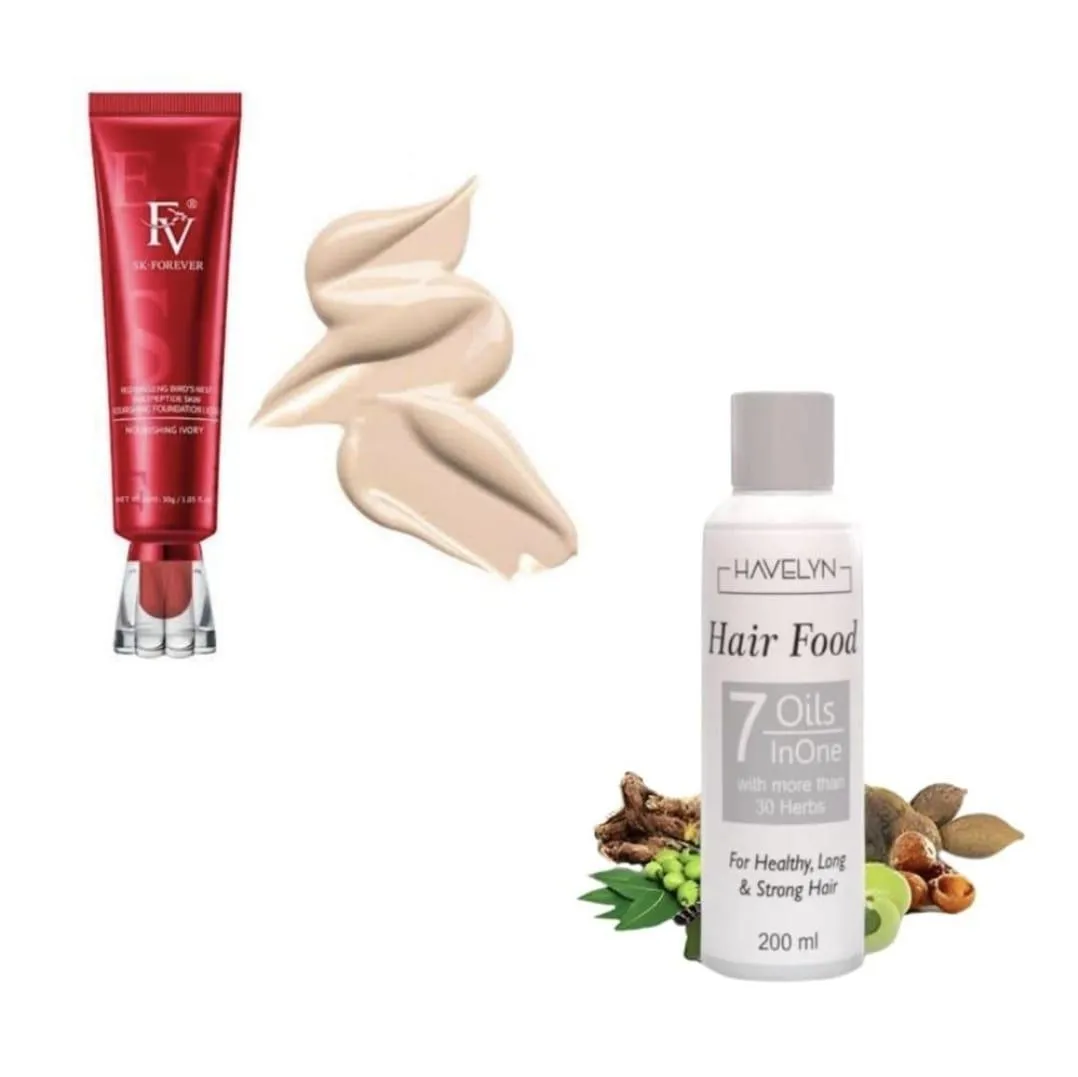 Fv Foundation 100% original + Hair Food oil
