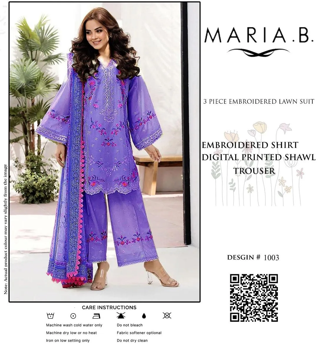 3 Pcs Women's Unstitched Embroidered Suit