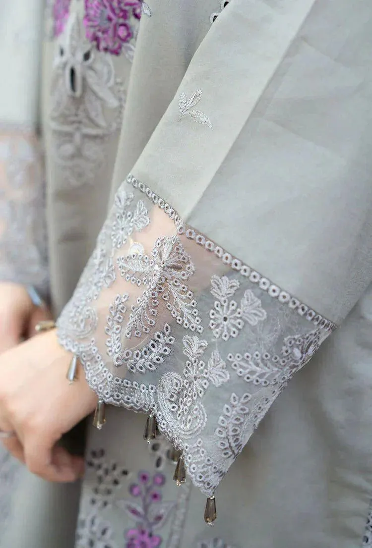 3 Pcs Women's Unstitched Embroidered Suit view 4