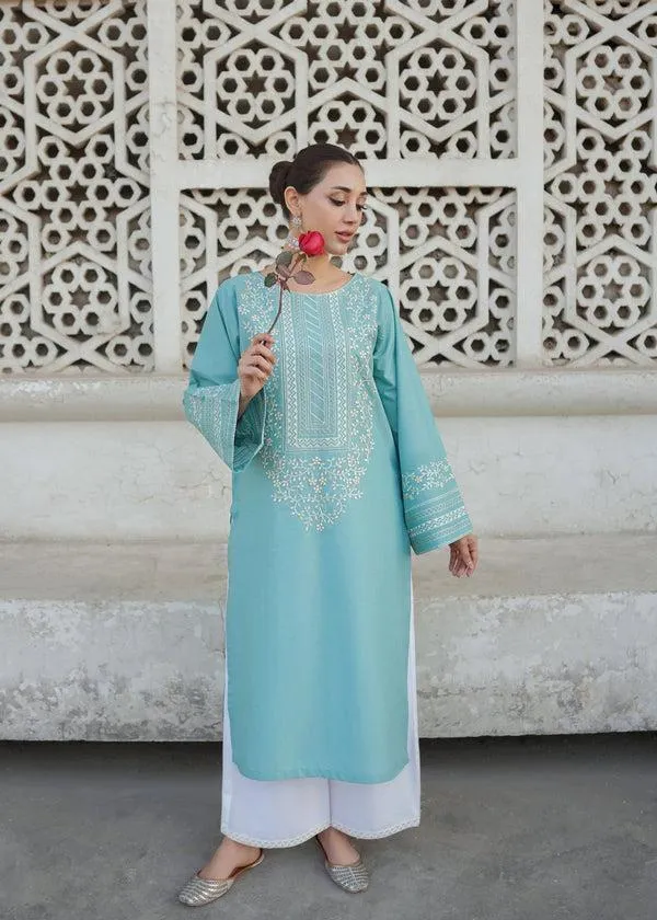 2 Pcs Women's Unstitched Embroidered Suit