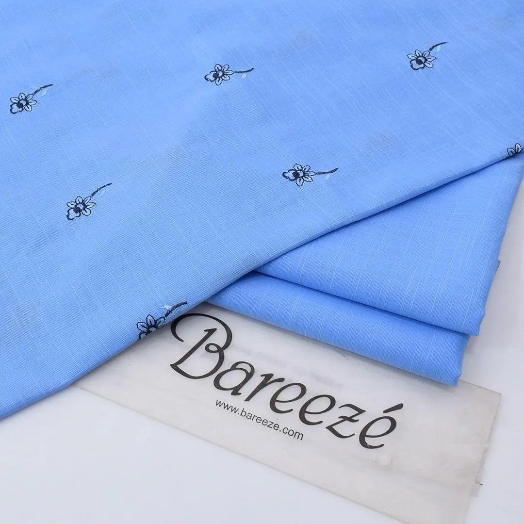 2 Pcs Women's Unstitched Embroidered Suit