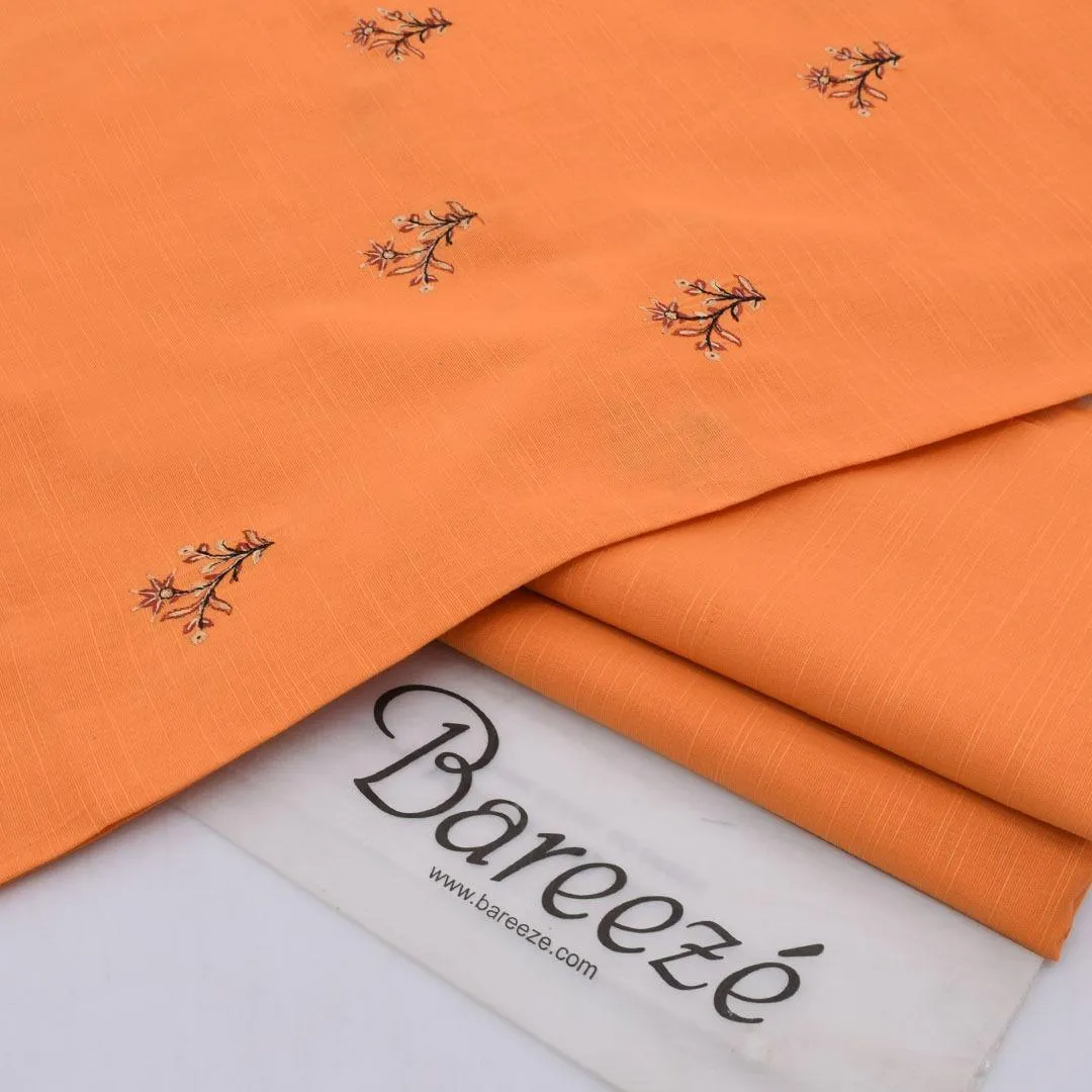 2 Pcs Women's Unstitched Embroidered Suit