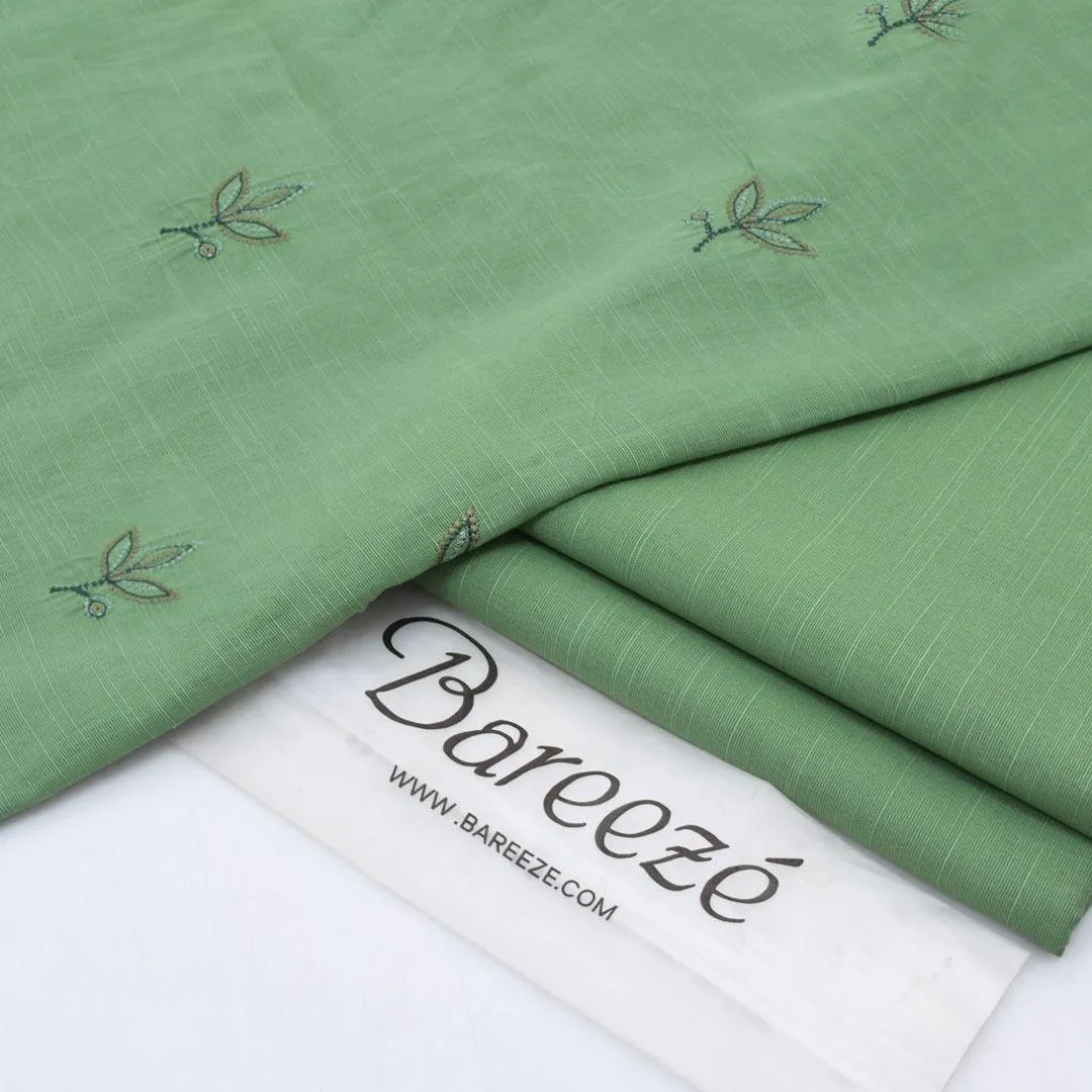 2 Pcs Women's Unstitched Embroidered Suit