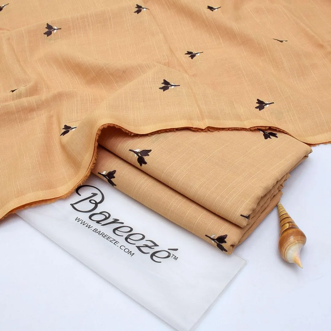 2 Pcs Women's Unstitched Embroidered Suit