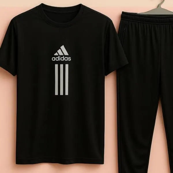 2 Pcs Men's Dri Fit Printed Track Suit