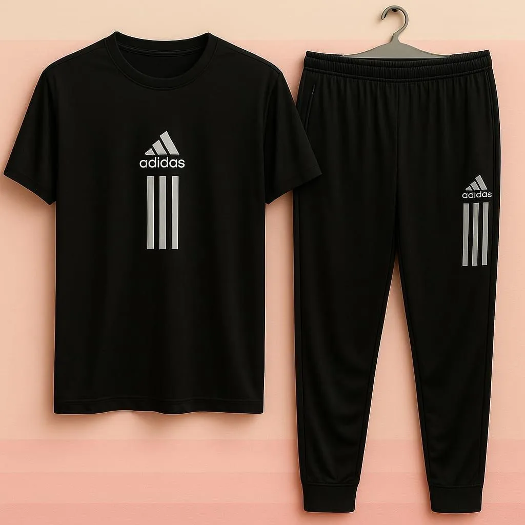 2 Pcs Men's Dri Fit Printed Track Suit