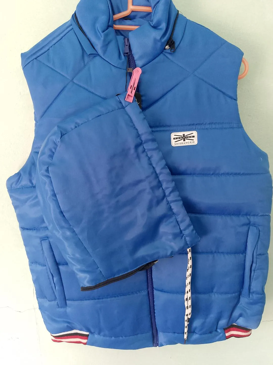 1 Pc Men's Parachute Printed Sleeveless Jacket