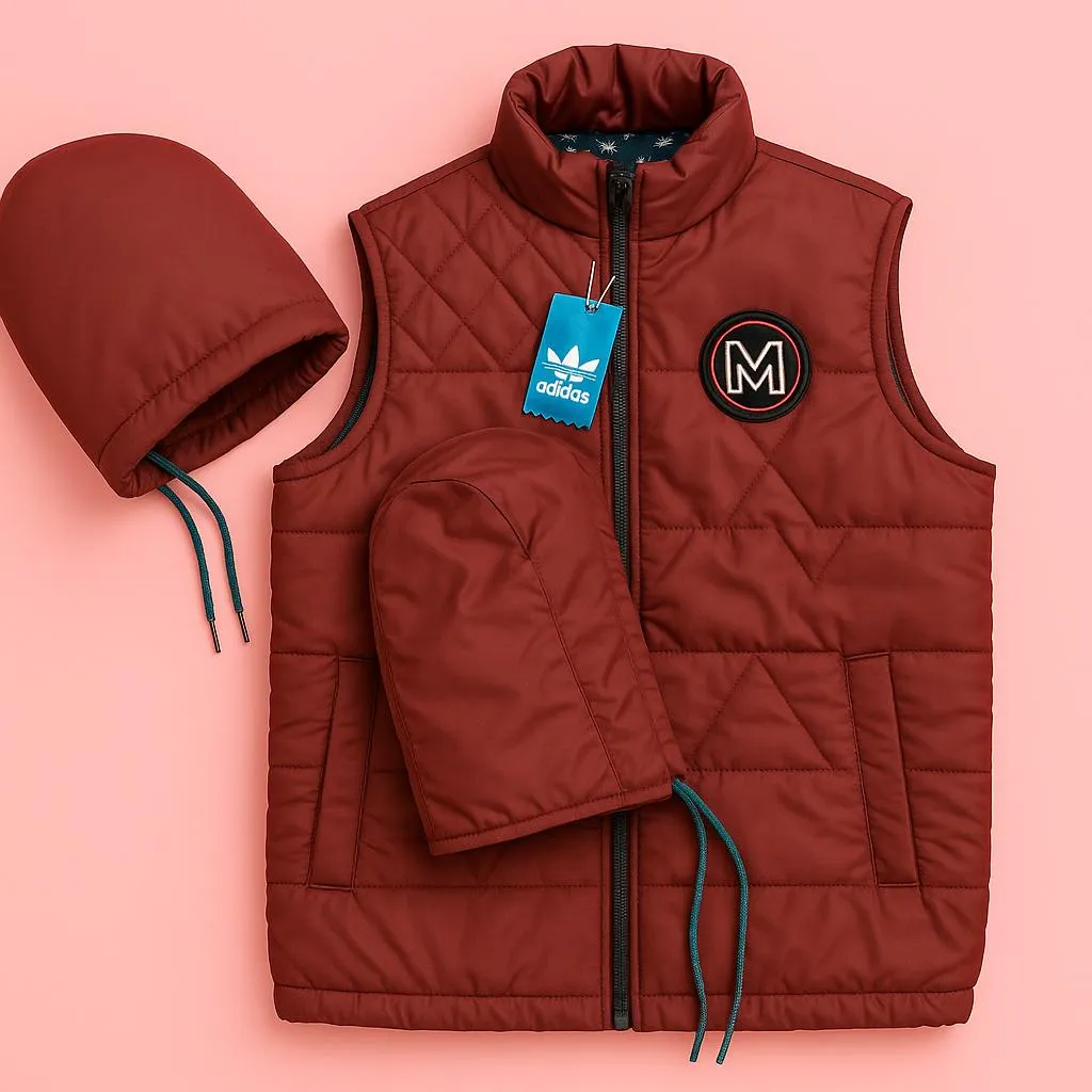 1 Pc Men's Parachute Printed Sleeveless Jacket