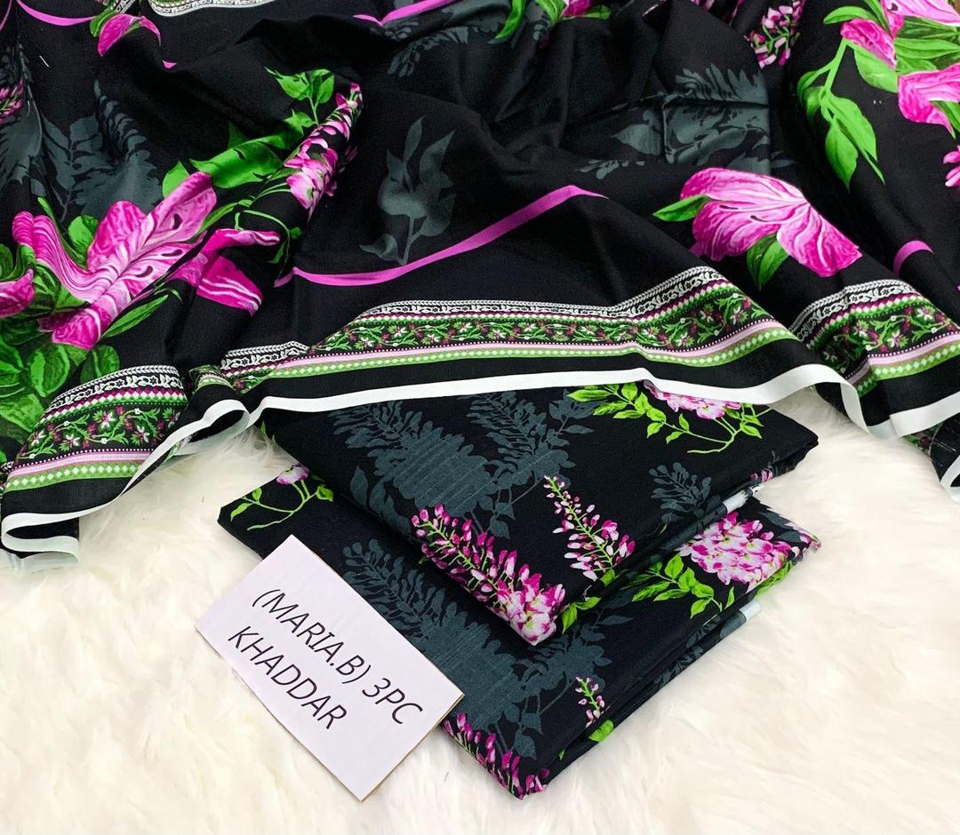 3 Pcs Women's Unstitched Printed Suit