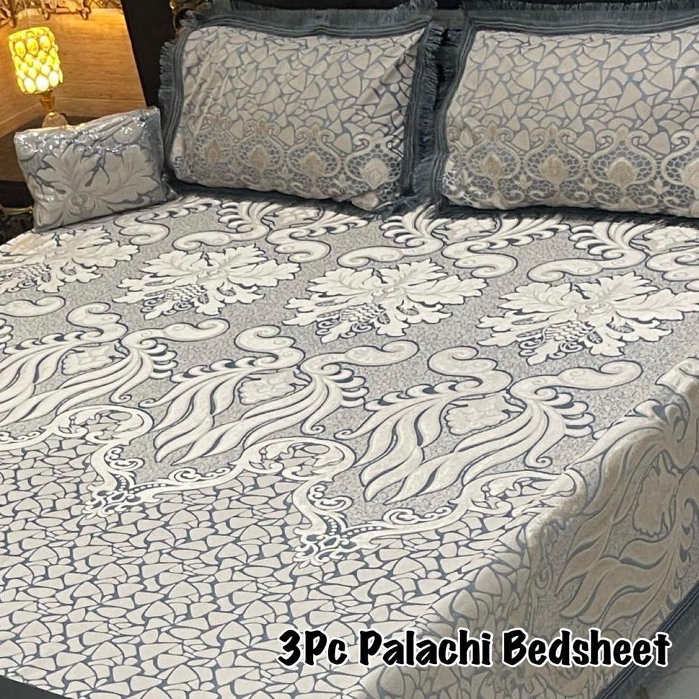 4 Pcs Palachi Embossed Double Bedsheet