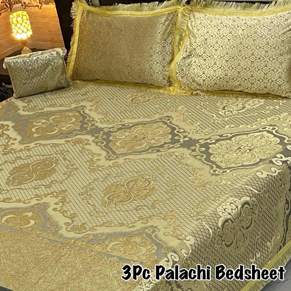 4 Pcs Palachi Embossed Double Bedsheet