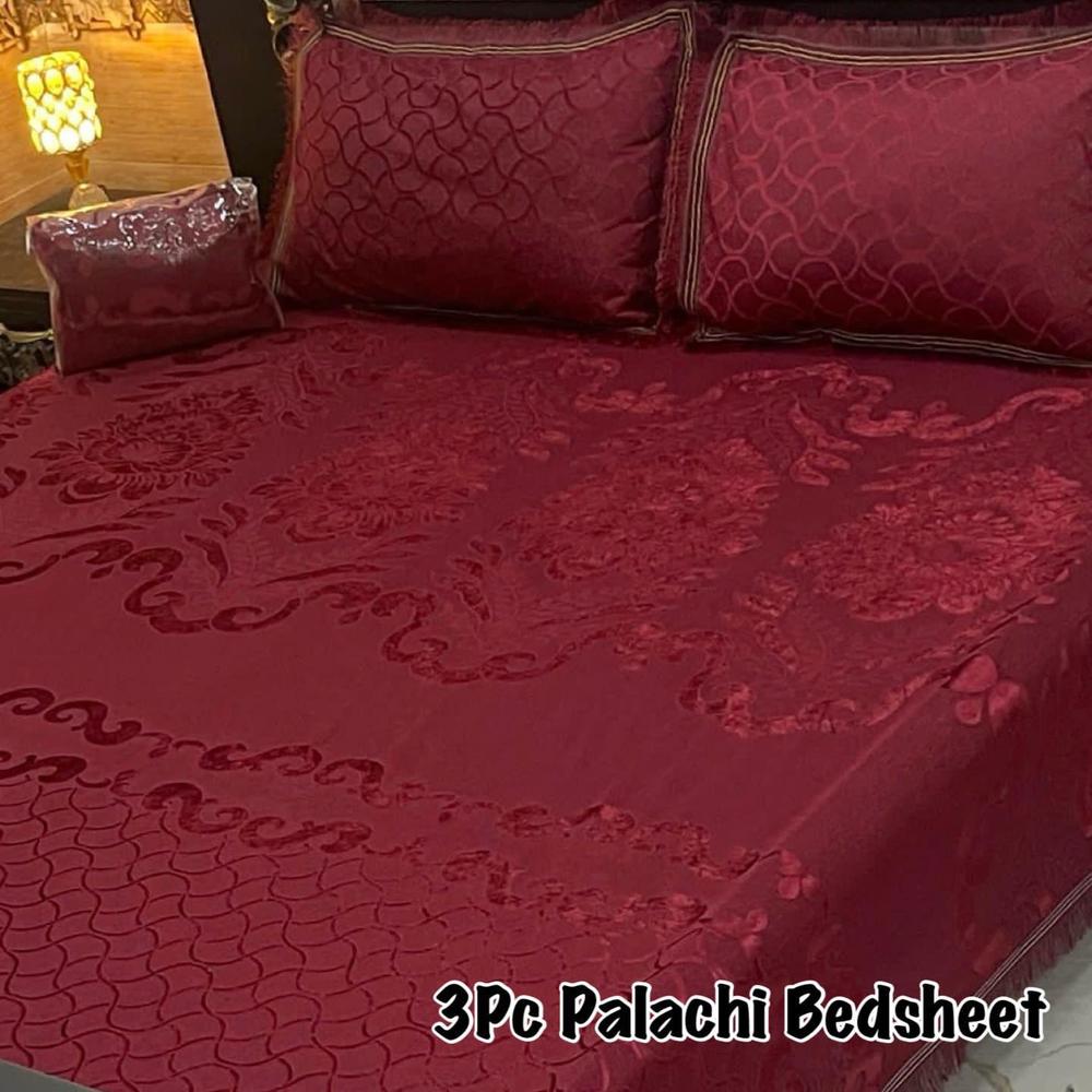 4 Pcs Palachi Embossed Double Bedsheet