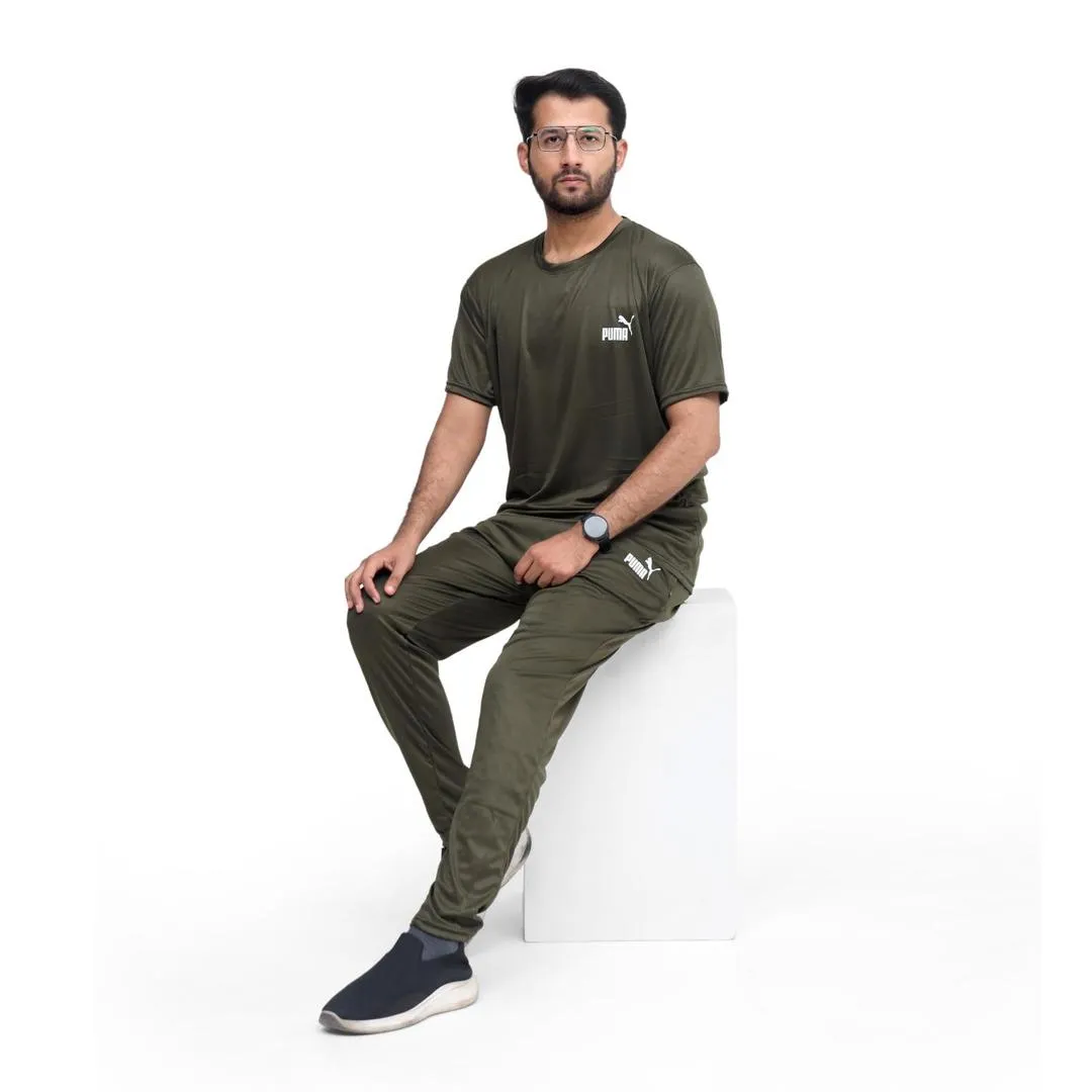 2 Pcs Men's Micro Interlock Printed Track Suit COMMANDO PUMA