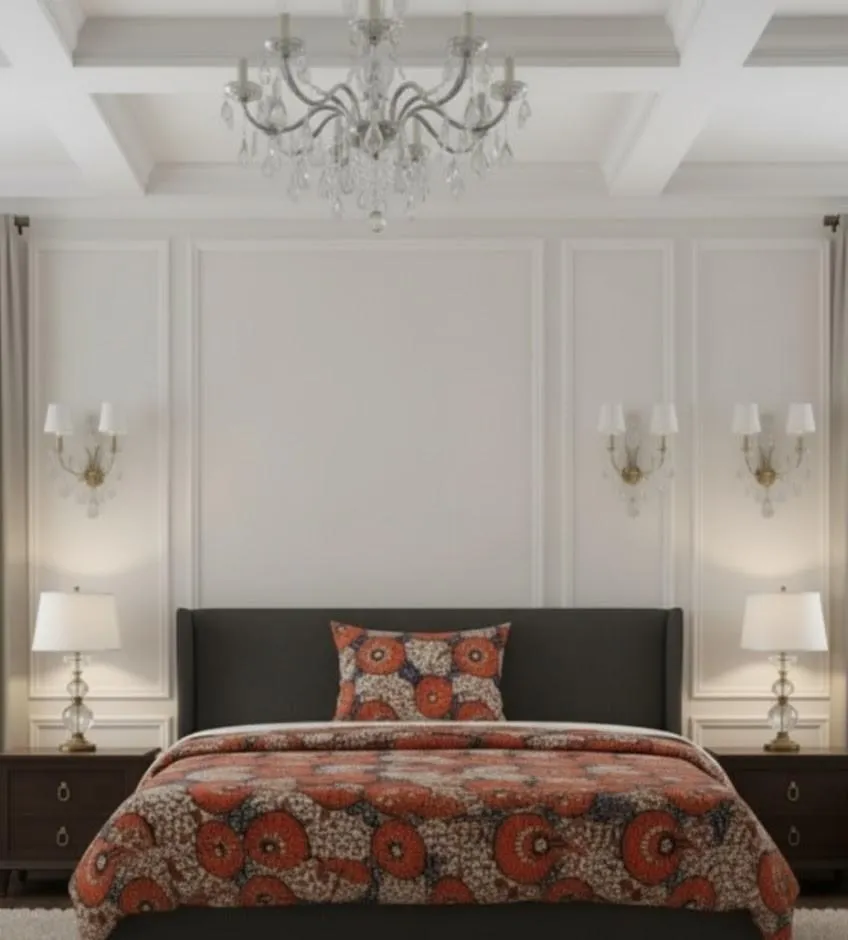 Rustic Rose Pattern – cotton Bedsheet Set-BS10