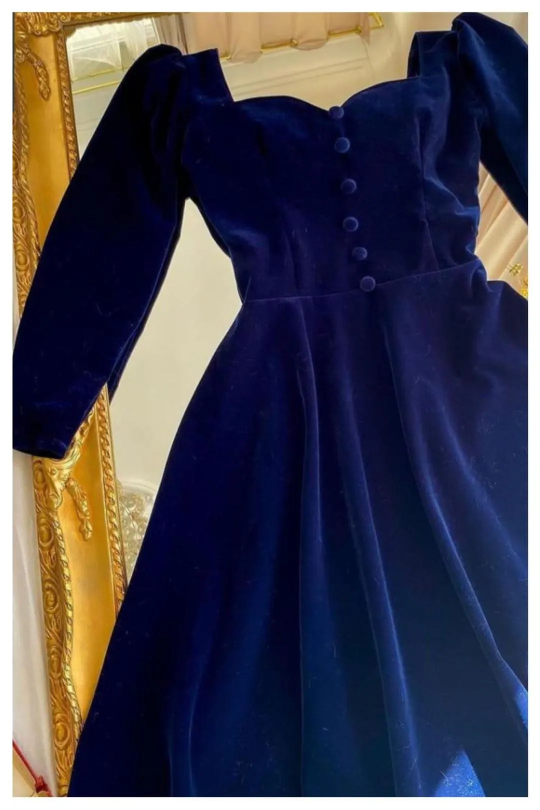 1 Pc Women's Stitched Velvet Plain Frock