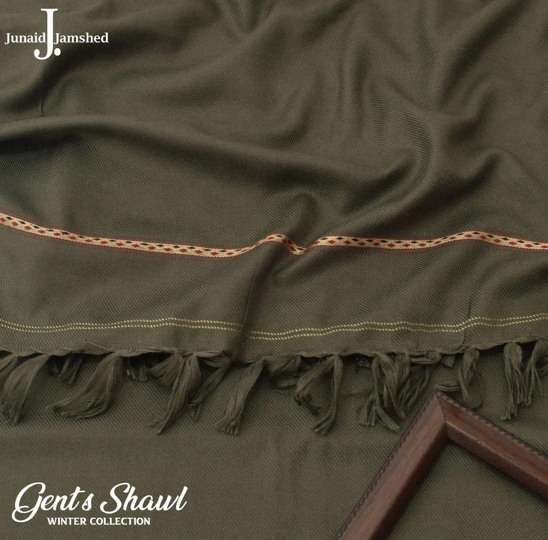 1 Pc Men's Wool Printed Shawl