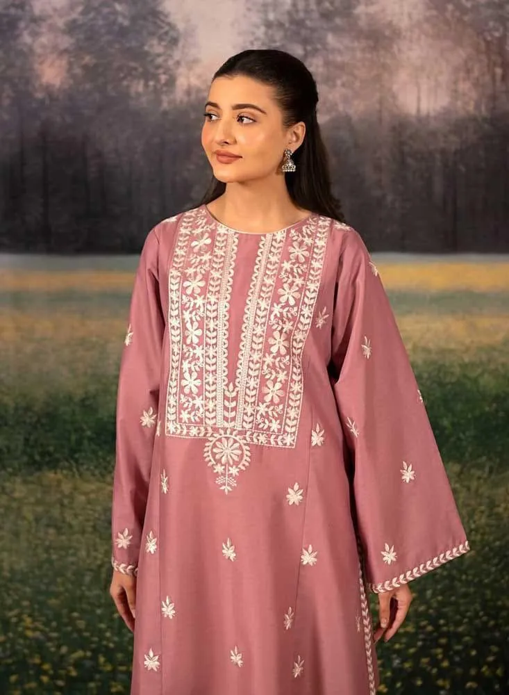 3 Pcs Women's Unstitched Embroidered Suit