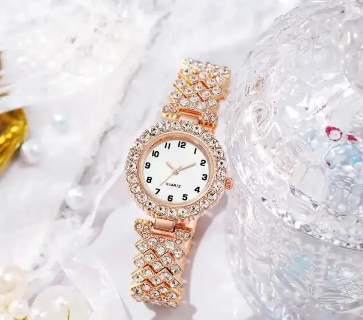 Beautiful Golden Zircon Watch