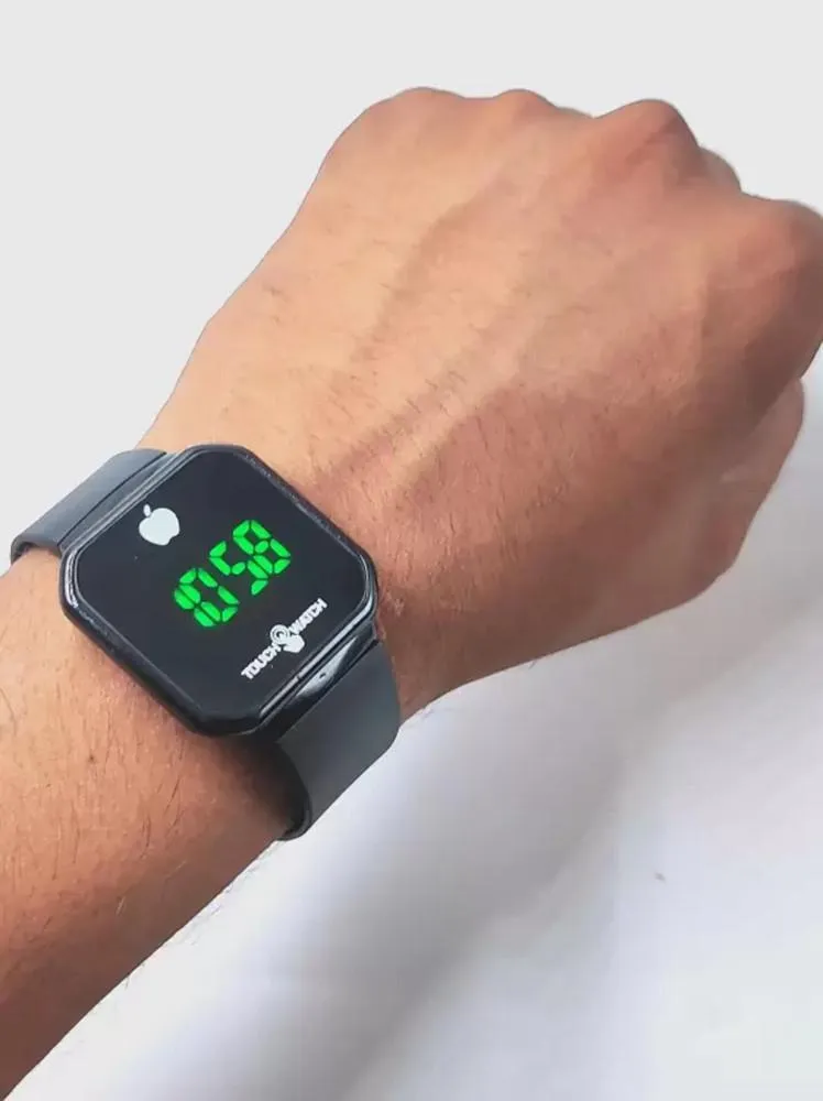 Unisex Touch Display Digital Watch