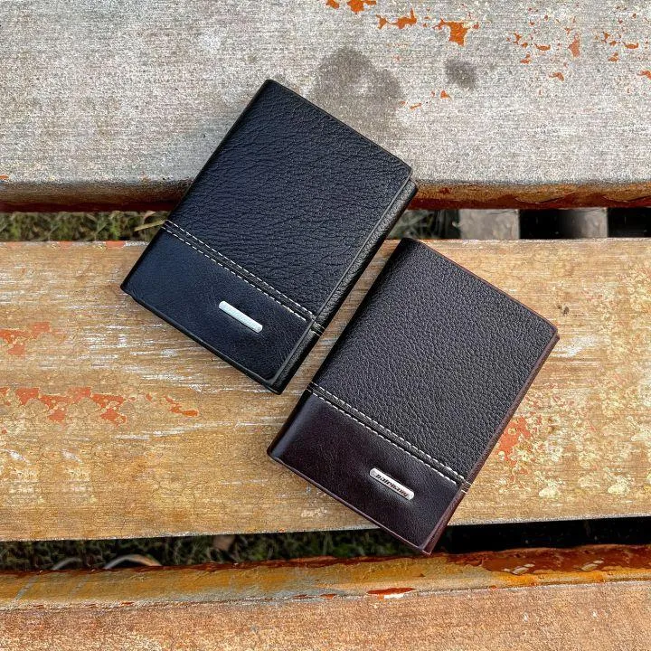 Men's Tri Fold Leather Wallet