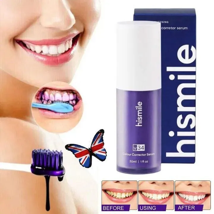 Teeth Whitening V34 Colour Corrector Serum - Purple Toothpaste